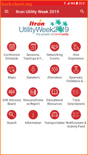 Itron Events screenshot