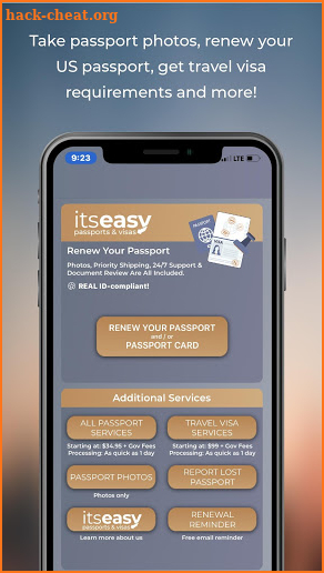 ItsEasy Passport Renewal + Passport Card + Photo screenshot