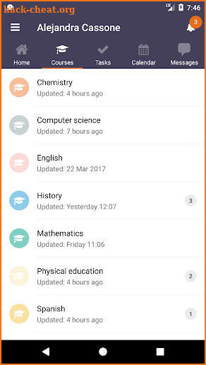 itslearning screenshot