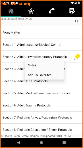 IU Health SCR EMS screenshot