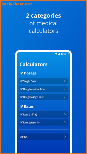 IV Dosage and Rate Calculator screenshot