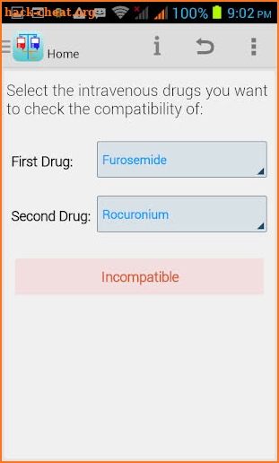 IV Drug Compatibility screenshot