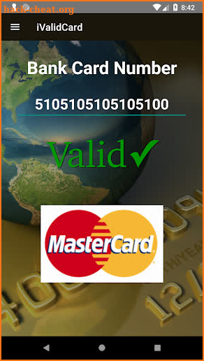 iValidCard screenshot