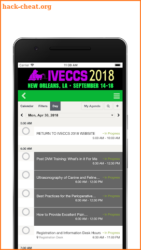 IVECCS 2018 screenshot