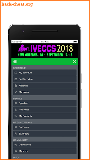 IVECCS 2018 screenshot