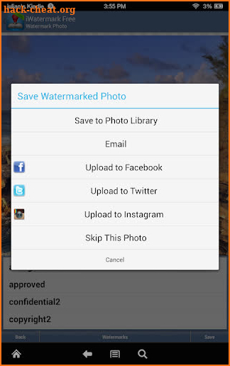 iWatermark Free Add Watermark Text Logo Pic TM screenshot