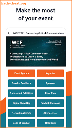 IWCE Expo 2021 screenshot