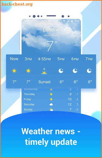 iWeather - OS style weather report screenshot