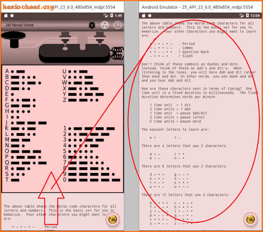 J42 Morse Code Trainer - Full screenshot