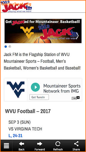 Jack FM 101 - Morgantown screenshot