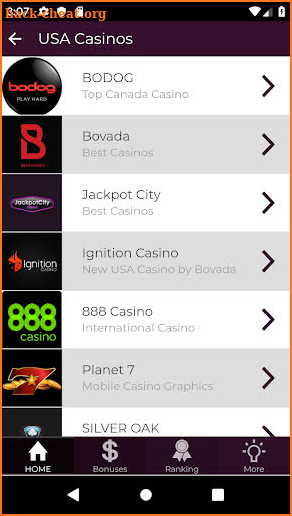 Jackpot City Mobile Casino 2019 screenshot
