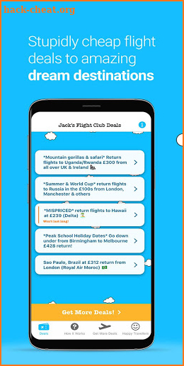 Jack’s Flight Club - Cheap Flight Deals screenshot