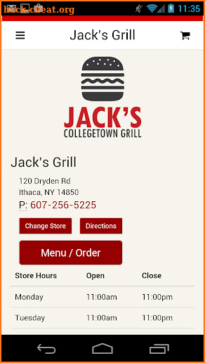 Jack's Grill screenshot