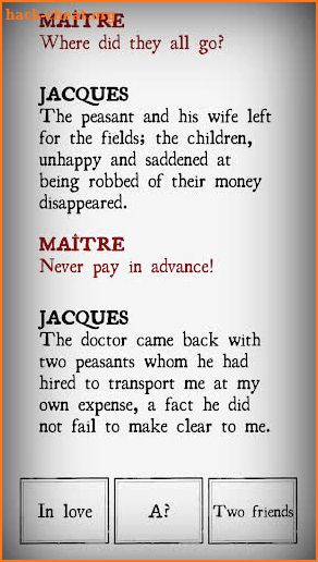 Jacques the Fatalist screenshot