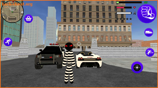 Jailbreak Stickman Rope Hero Gangstar Crime screenshot
