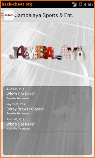 Jambalaya Sports & Ent. screenshot