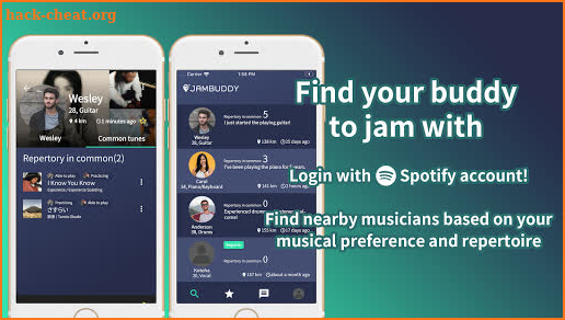 JamBuddy - Find someone to jam based on Spotify screenshot