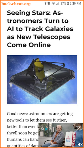 James Webb Space Telescope News screenshot