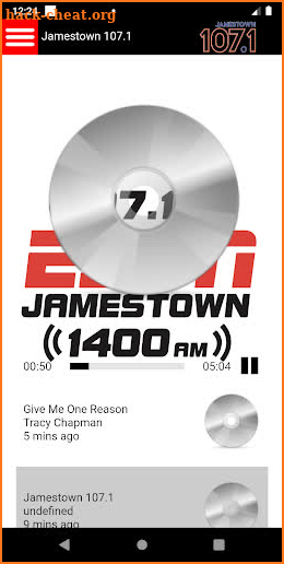 Jamestown 107.1 screenshot