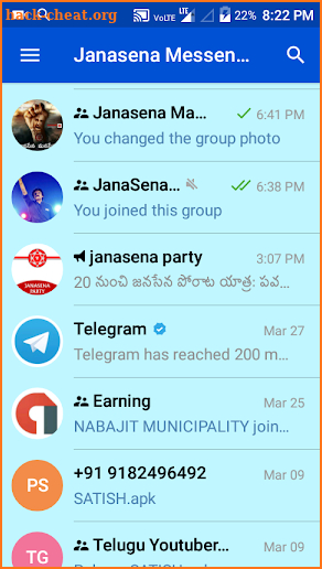 Janasena Messenger screenshot