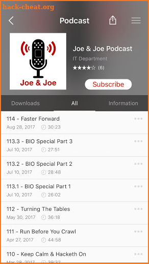 J&J Podcasts screenshot