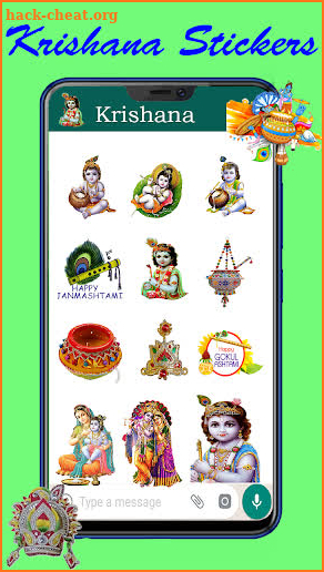 Janmashtami Sticker & Krishna Sticker for whatsapp screenshot