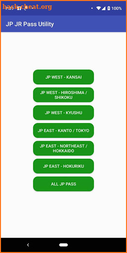 Japan Railway Pass tool (JR Pass) screenshot