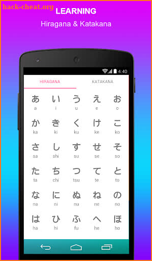 Japanese Alphabet Learn Easily screenshot