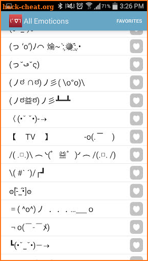 Japanese Emoticons - Kaomoji screenshot