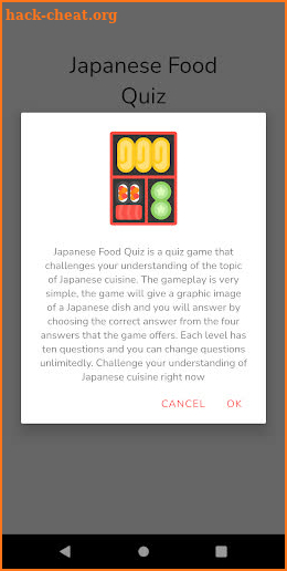 Japanese Food Quiz screenshot