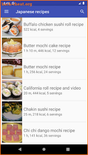 Japanese recipes for free app offline with photo screenshot