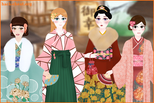 Japanese Traditional Fashion - Makeup & Dress up screenshot