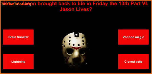 Jason's Friday the 13th Trivia screenshot