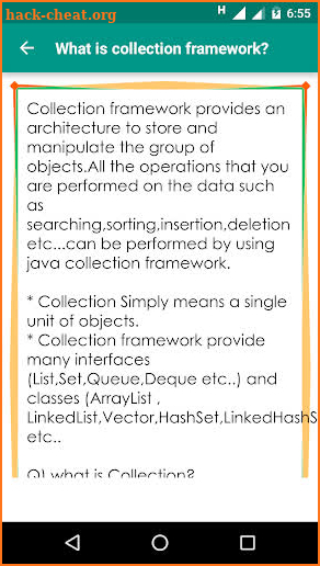 Java Collections screenshot