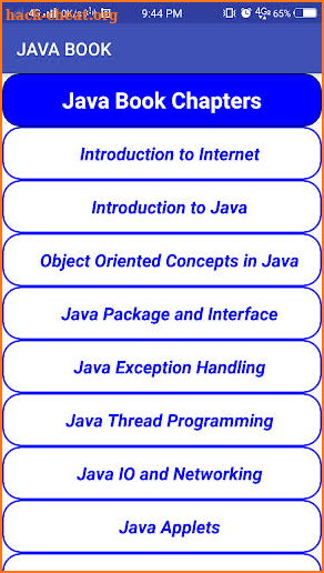 Java Programming Book (for Core and Advance Java) screenshot