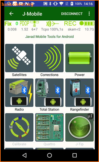 JAVAD Mobile Tools screenshot