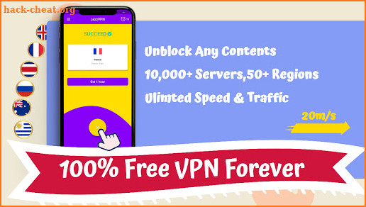 JazzVPN | Free VPN Proxy, Fast VPN, Unblock screenshot