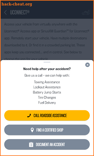 Jeep® Vehicle Info screenshot
