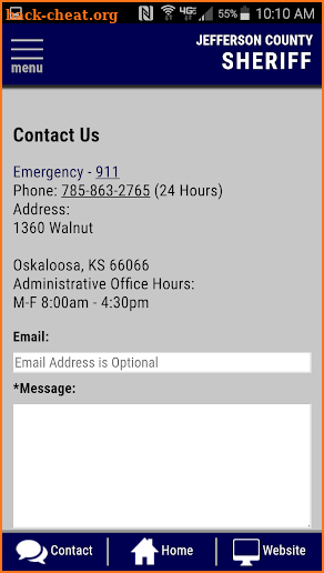 Jefferson County KS Sheriffs Office screenshot