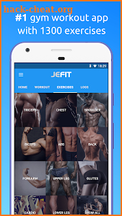JEFIT Workout Tracker, Weight Lifting, Gym Planner screenshot