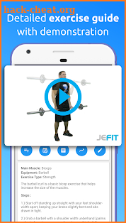 JEFIT Workout Tracker, Weight Lifting, Gym Planner screenshot