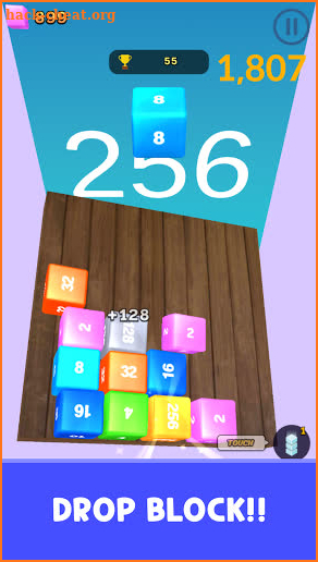 Jelly Cube Merge - Infinite merge block game screenshot