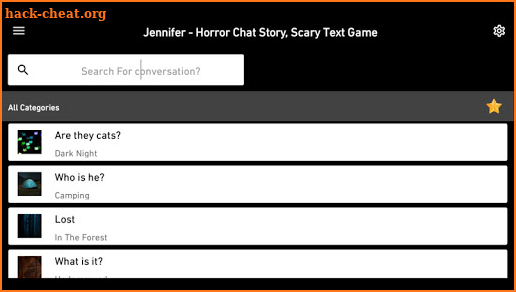 Jennifer - Horror Chat Story, Scary Text Game screenshot