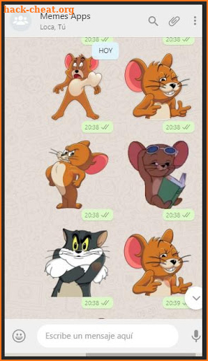 🐭 Jerry Stickers : Gato y Raton Jerry Wastickers screenshot