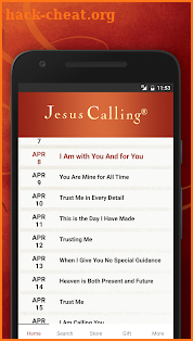 Jesus Calling screenshot