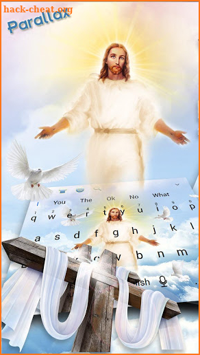 Jesus Christ Glowing Parallax keyboard screenshot