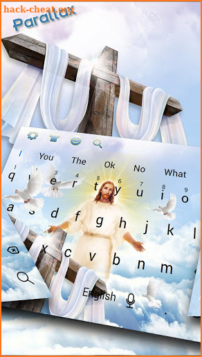 Jesus Christ Glowing Parallax keyboard screenshot