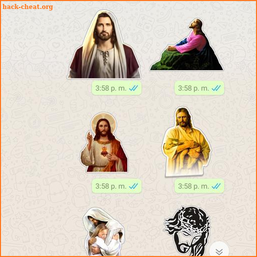 jesus christ stickers for whatsapp screenshot