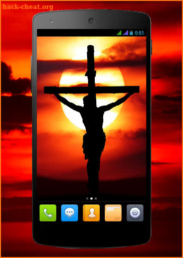 Jesus on the cross Live Wallpaper screenshot