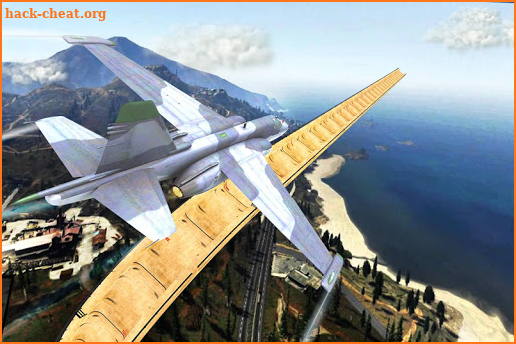 Jet Airplane on Mega Ramp: Mid Air Flying Stunts screenshot